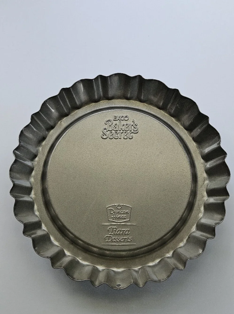 Vintage Ekco Baker's Secret Duncan Hines 2 Fluted TIARA DESSERT PANS Tart Quiche